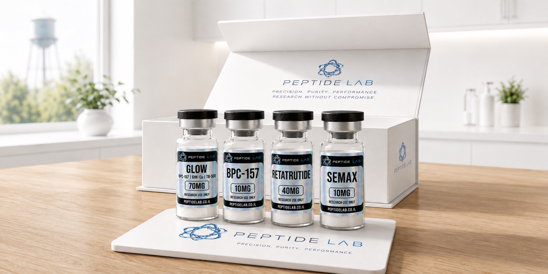 ערכת מוצרים ממותגת של Peptide Lab