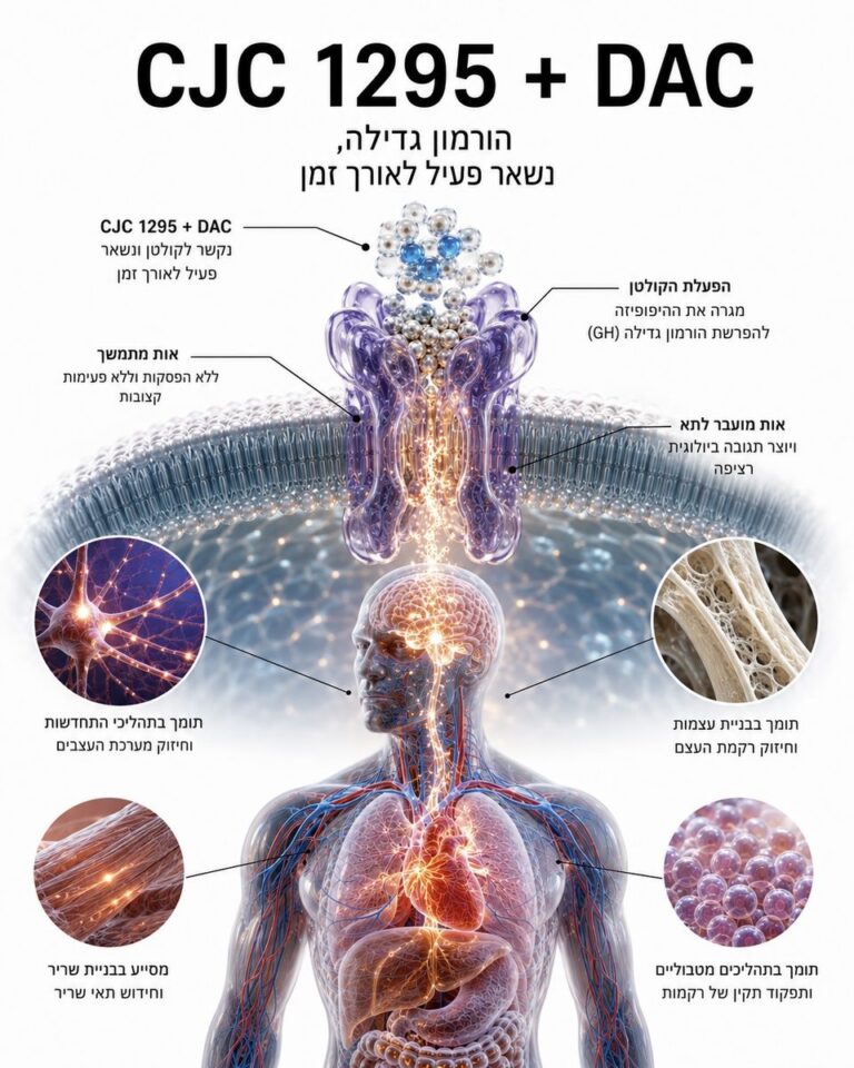 CJC-1295 עם DAC וללא DAC — מה ההבדל?