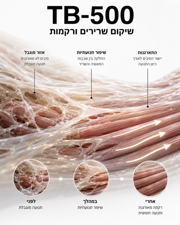 TB-500 — muscle and tissue-repair infographic